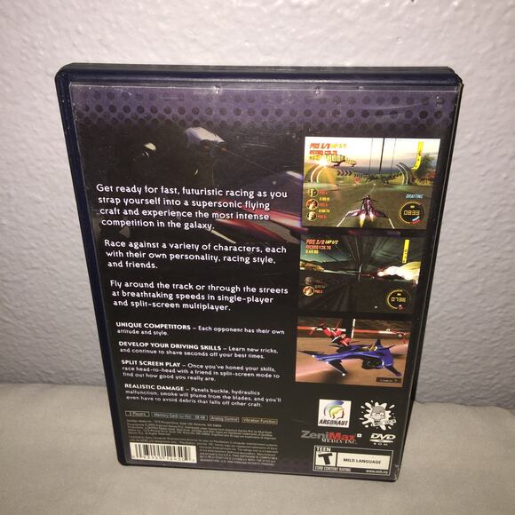 Ps2 Cib Power Drome Video Game Zenimax Studios Future Bike Racing Tested Used - Picture 3 of 10